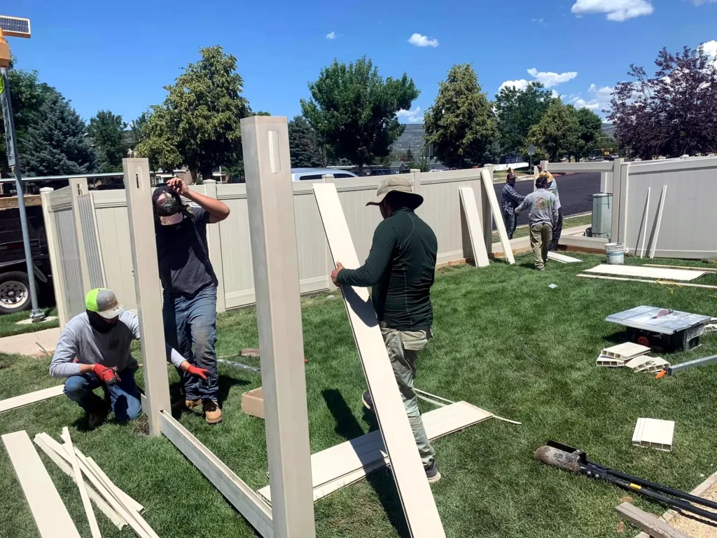 Fence painting and staining in Park City, Utah