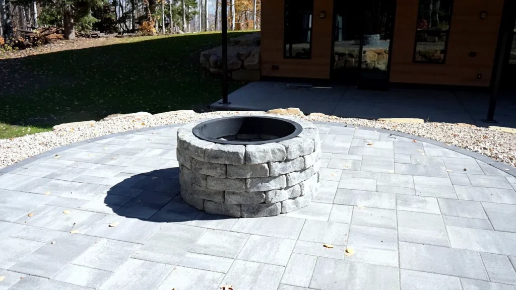 Paver Patio and Fire Pit in Midway, Utah