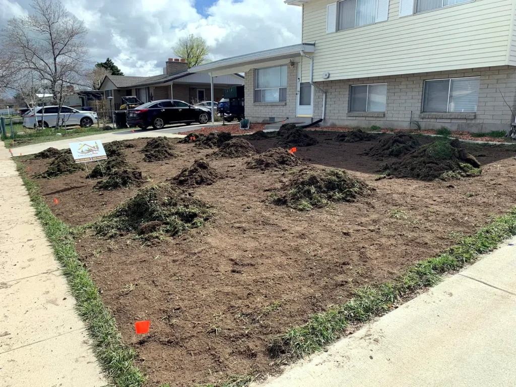 Finished yard transformation at a Kamas property