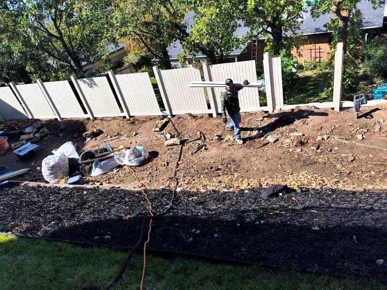 Finished yard transformation at a Kamas property