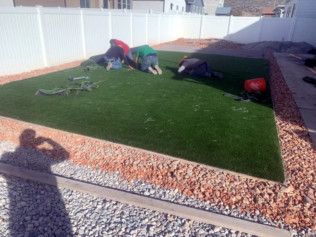 Landscaping and grading work on a Wasatch County home in Wasatch County