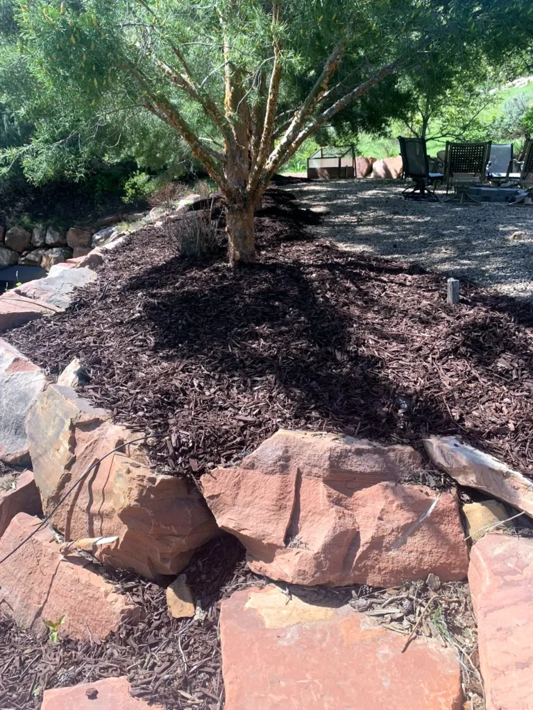 Landscaping and grading work on a Wasatch County home in Wasatch County