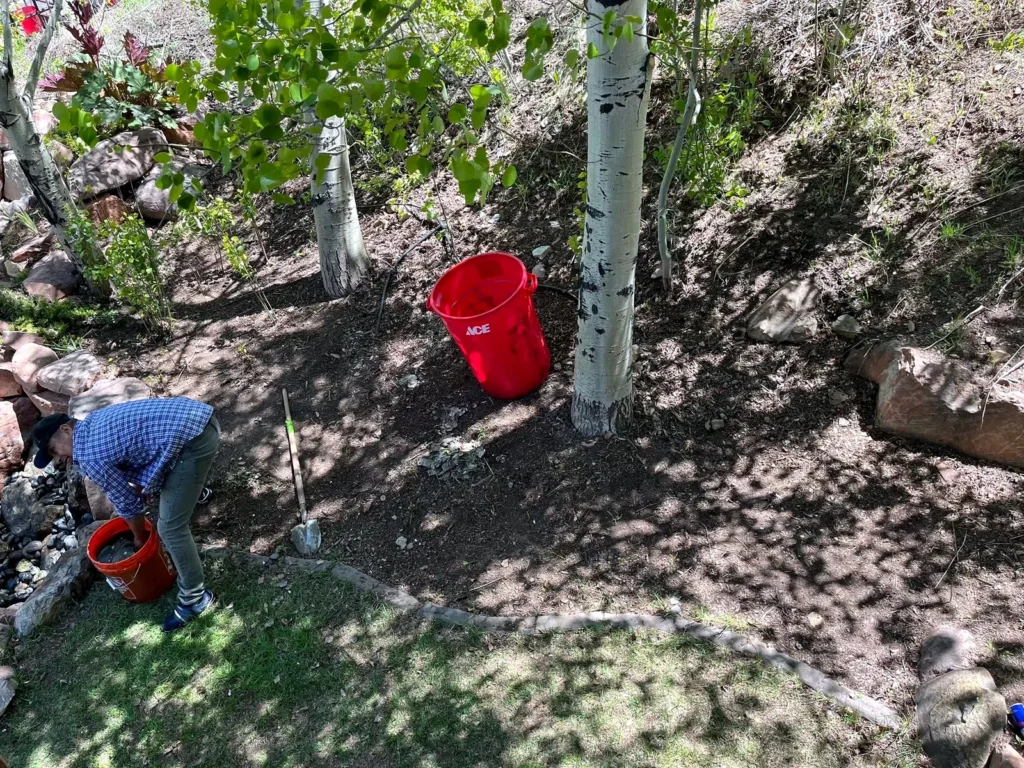 Residential landscaping work by Amigos Painting & Landscape in Park City