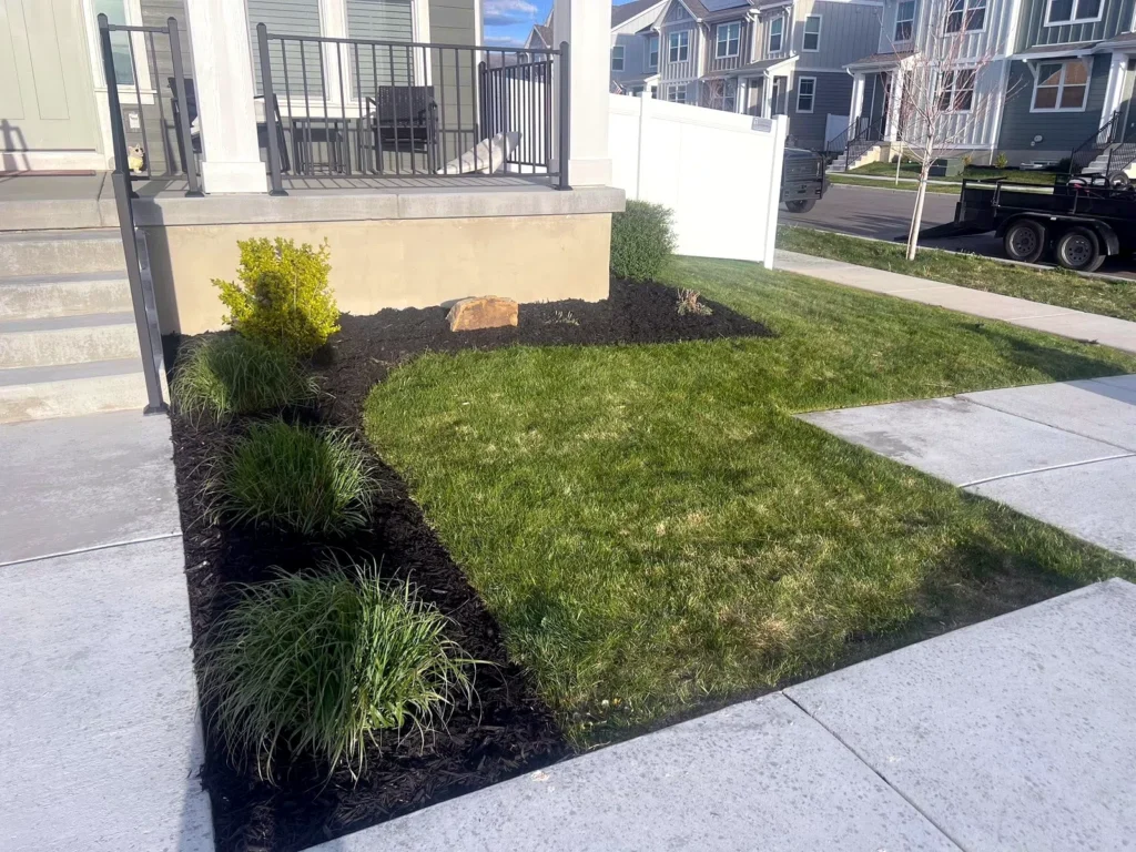 Finished yard transformation at a Kamas property
