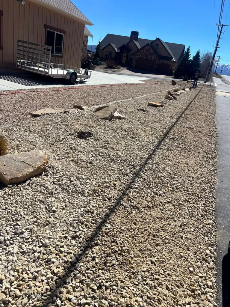 Residential landscaping work by Amigos Painting & Landscape in Park City