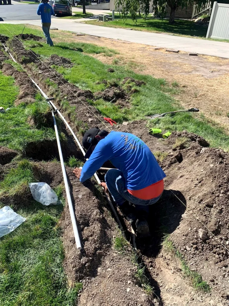 Landscaping and grading work on a Wasatch County home in Wasatch County