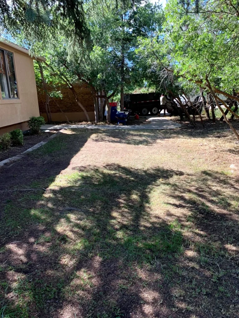 Landscape installation with new planting beds and lawn in Midway, Utah
