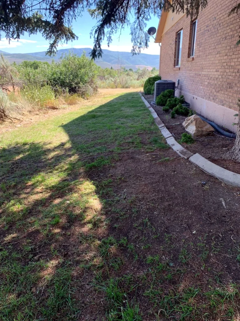 Landscaping and grading work on a Wasatch County home in Wasatch County