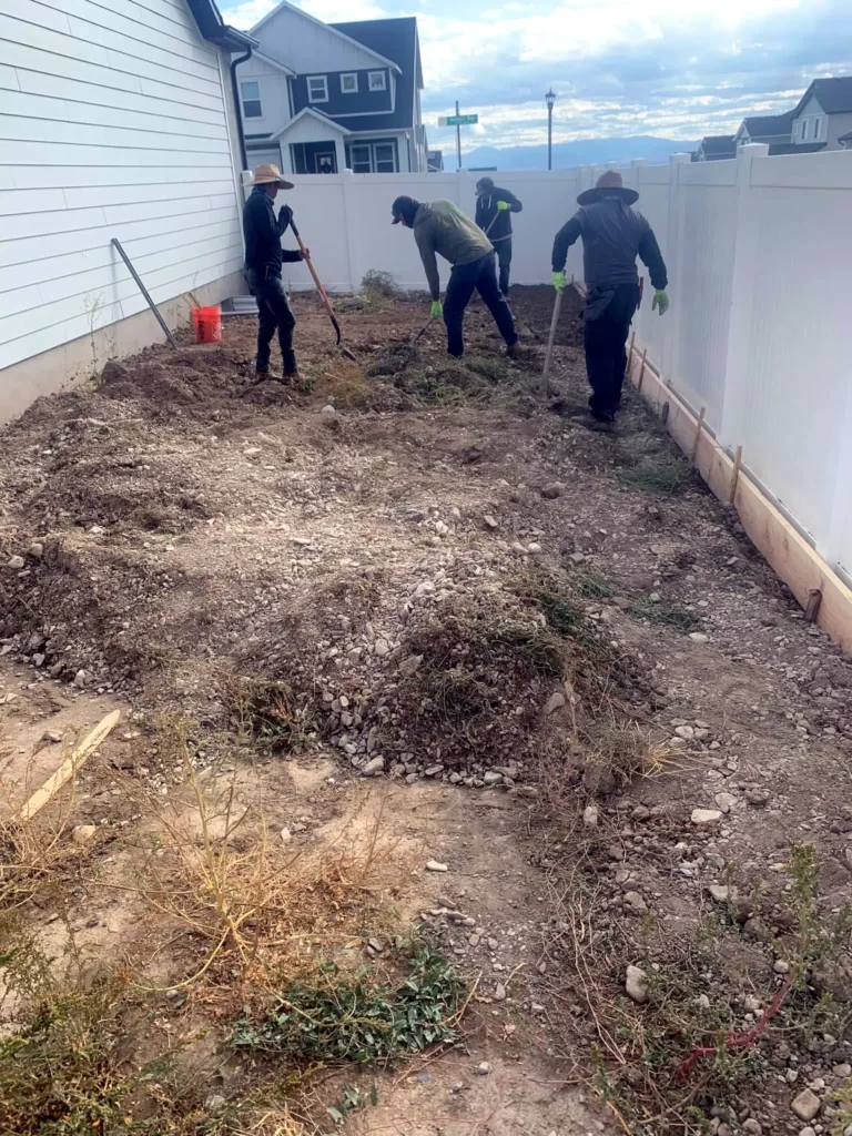 Finished yard transformation at a Kamas property