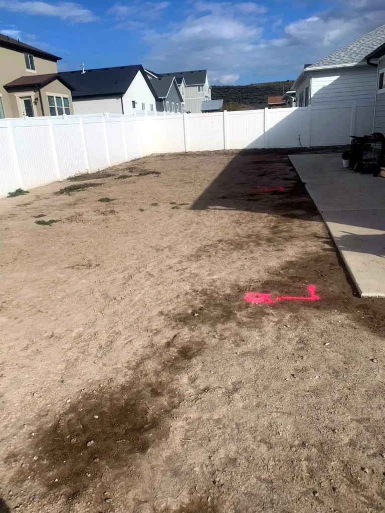 Landscaping and grading work on a Wasatch County home in Wasatch County