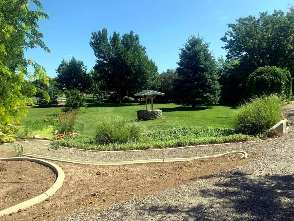 Landscaping and grading work on a Wasatch County home in Wasatch County