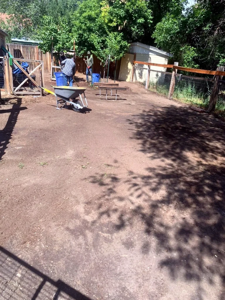 Completed landscaping project at a Heber City home
