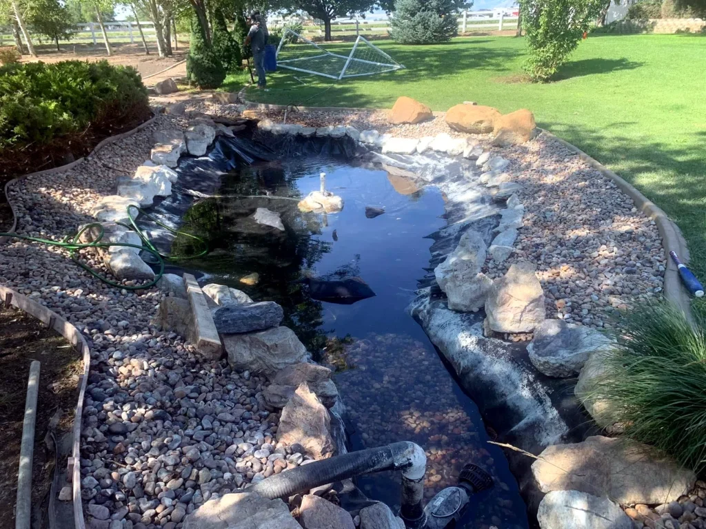 Landscaping and grading work on a Wasatch County home in Wasatch County