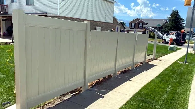Landscape installation with new planting beds and lawn in Midway, Utah