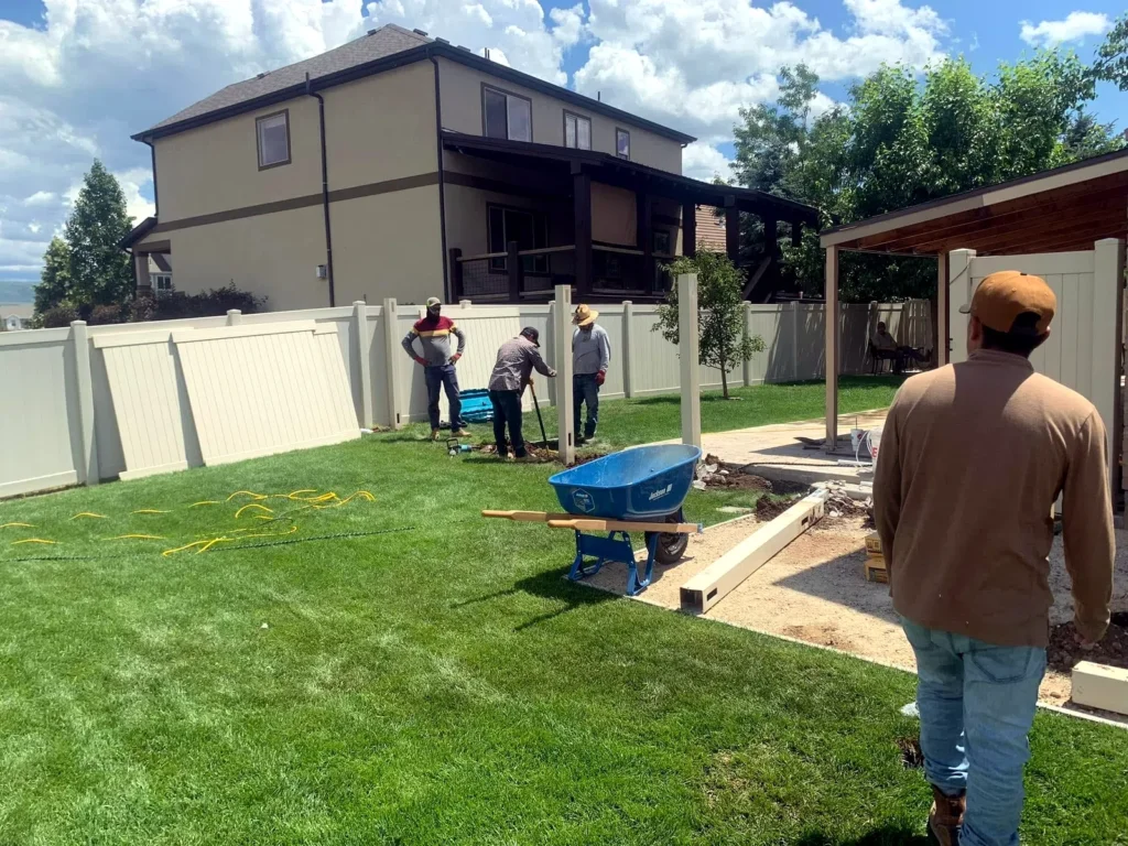 Finished yard transformation at a Kamas property