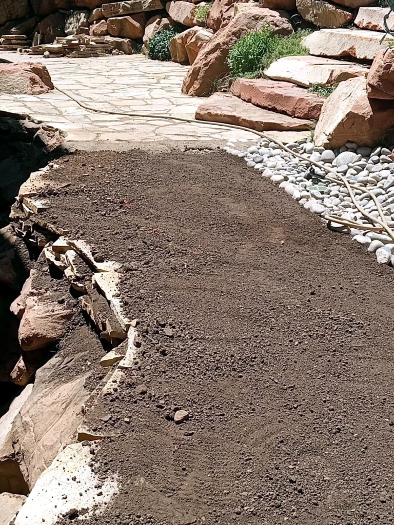Landscaping and grading work on a Wasatch County home in Wasatch County