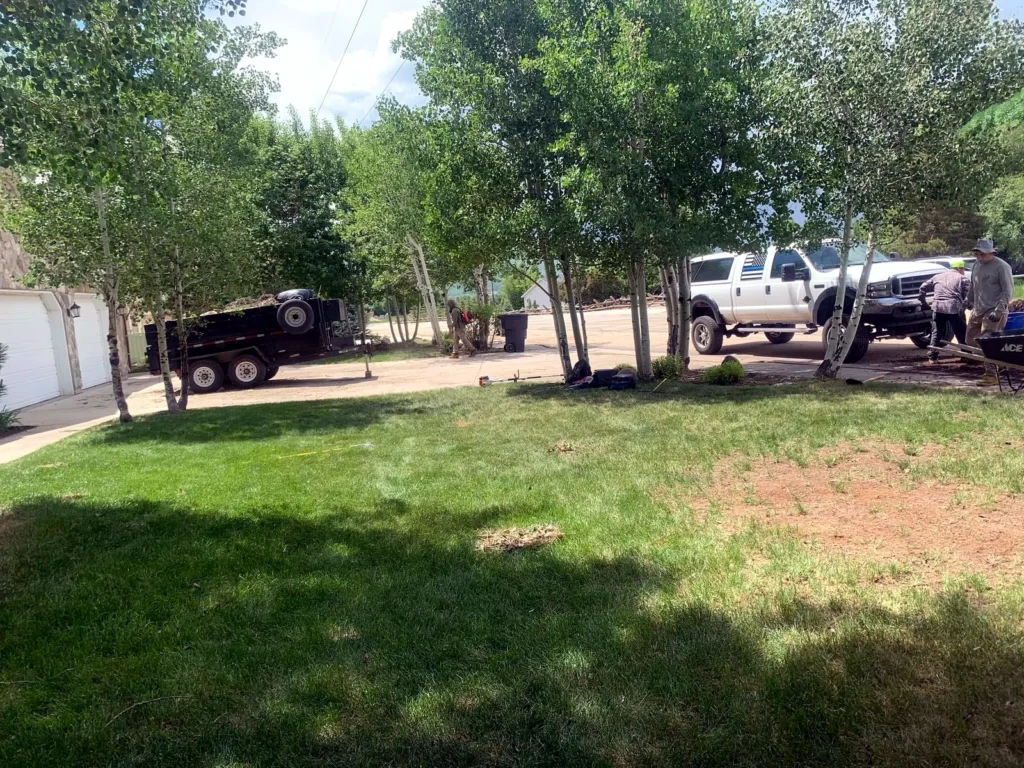 Residential landscaping work by Amigos Painting & Landscape in Park City