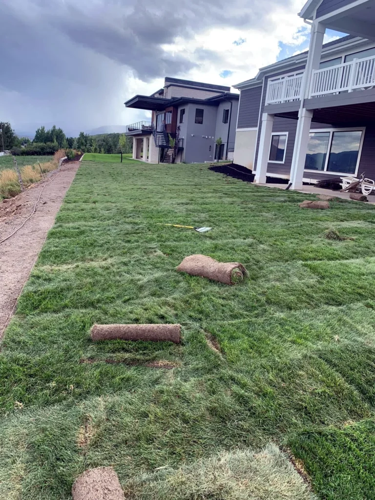 Lawn care and mowing service in Park City, Utah