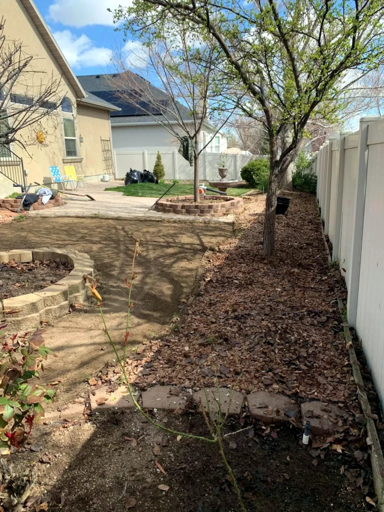 Freshly cut and striped lawn at a Park City home