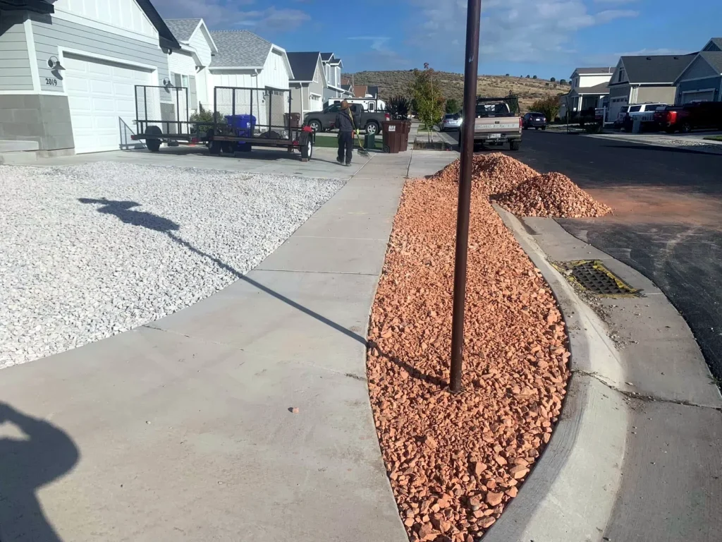 Paver patio and border work in Wasatch County, Utah