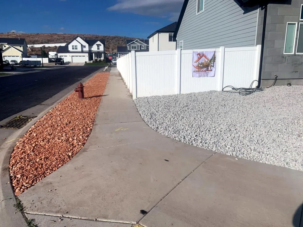 Finished paver hardscape in Midway, Utah