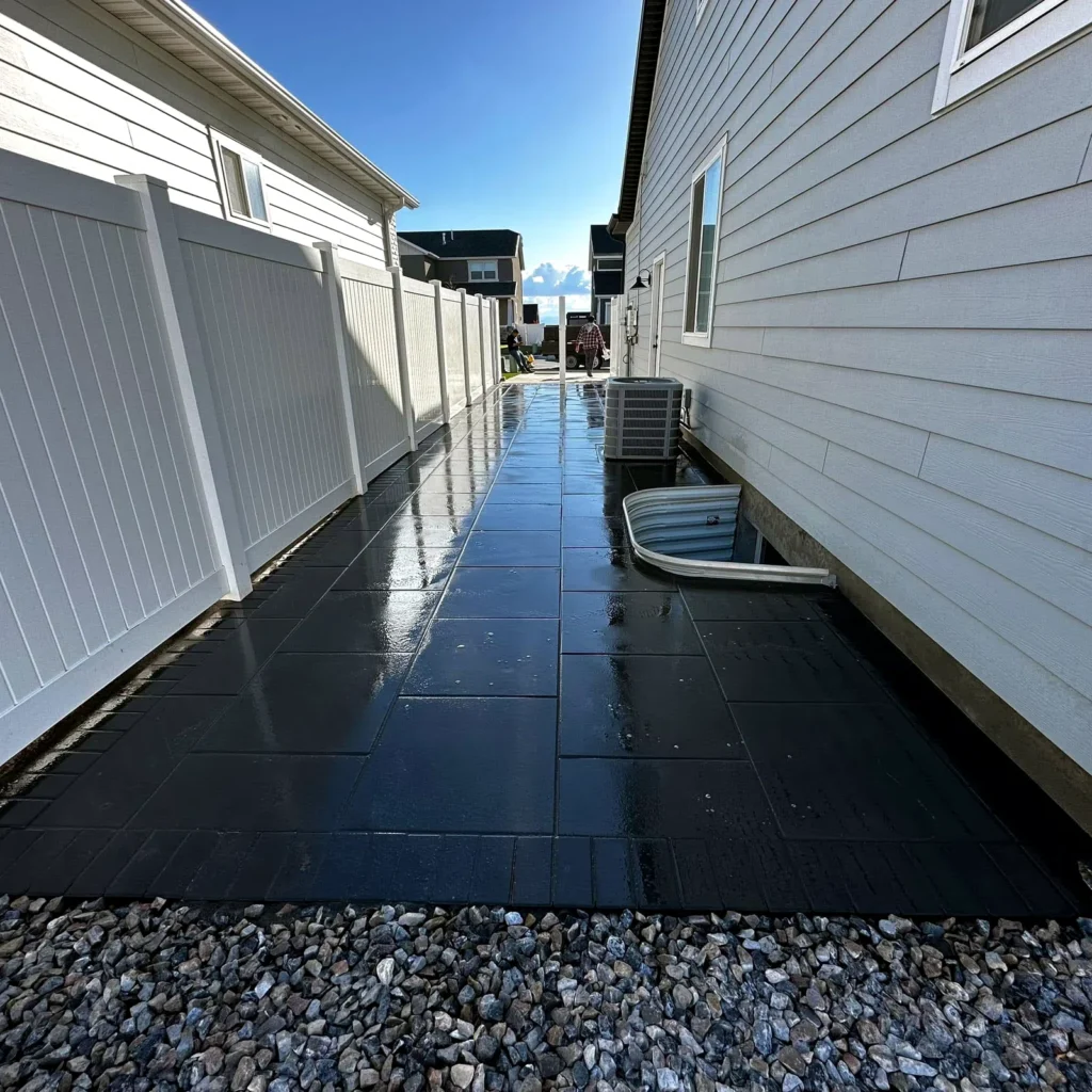 Finished paver hardscape in Park City, Utah