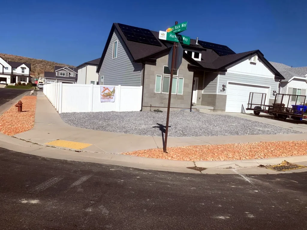 Paver patio and border work in Kamas, Utah
