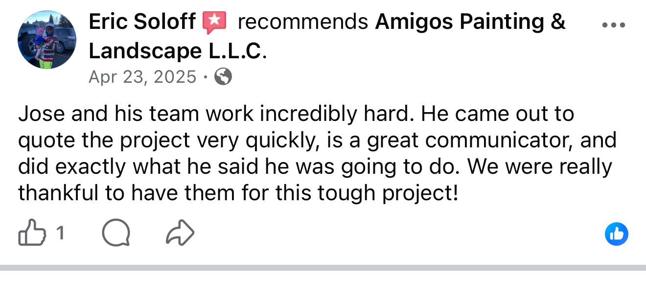 Facebook review from Eric Soloff: Jose and his team work incredibly hard. He came out to quote the project very quickly, is a great communicator, and did exactly what he said he was going to do. We were really thankful to have them for this tough project!
